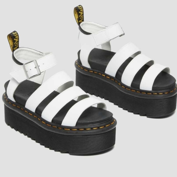 Dr. Martens Blaire Hydro Leather Platform Strap Sandal - NWOT! - Picture 2 of 15